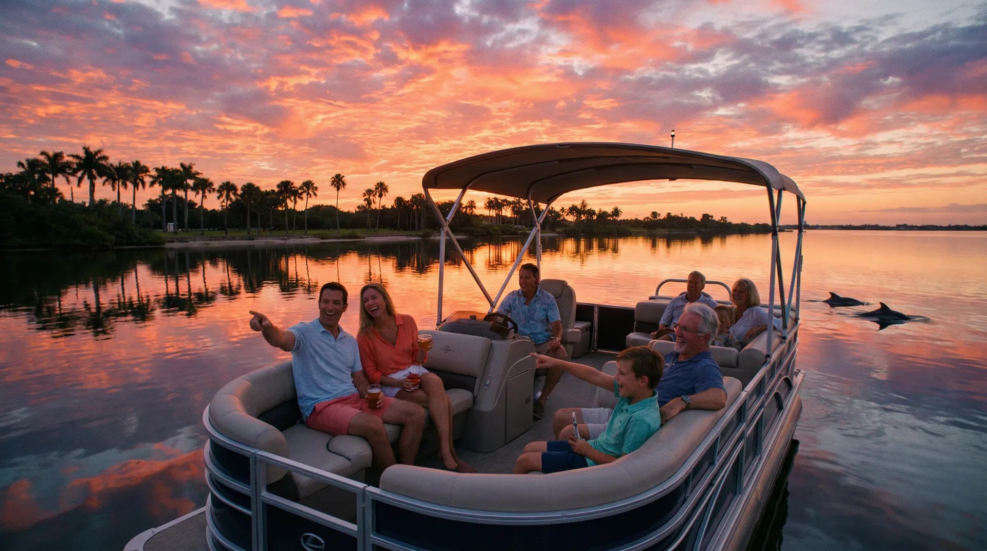 Sunset cruise on the Indian River Lagoon