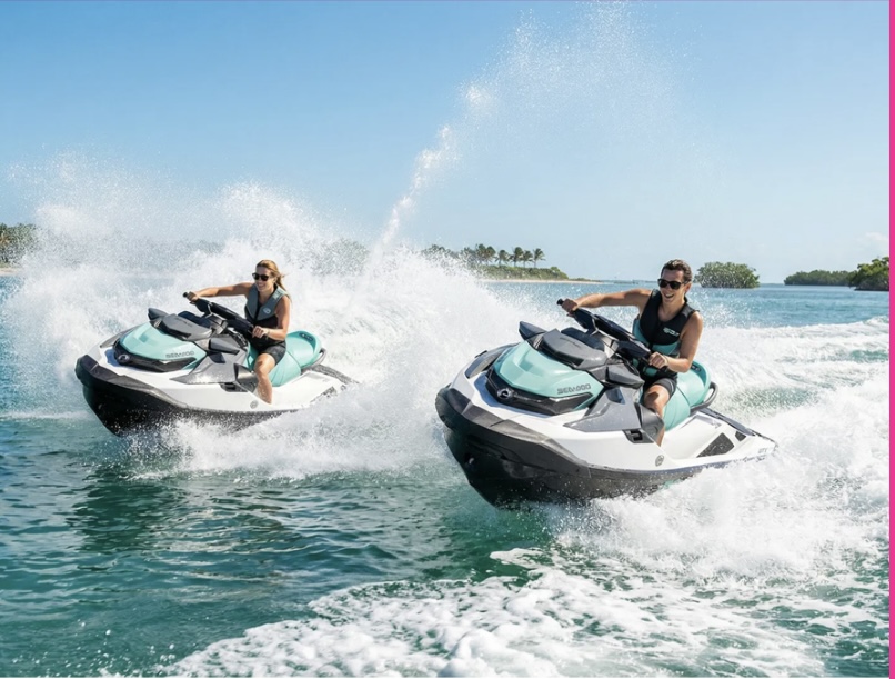 Salty's Water Sports — jet ski rentals on turquoise Florida waters